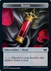 Blood // Bat Double-sided Token [Innistrad: Crimson Vow Commander Tokens] | PLUS EV GAMES 