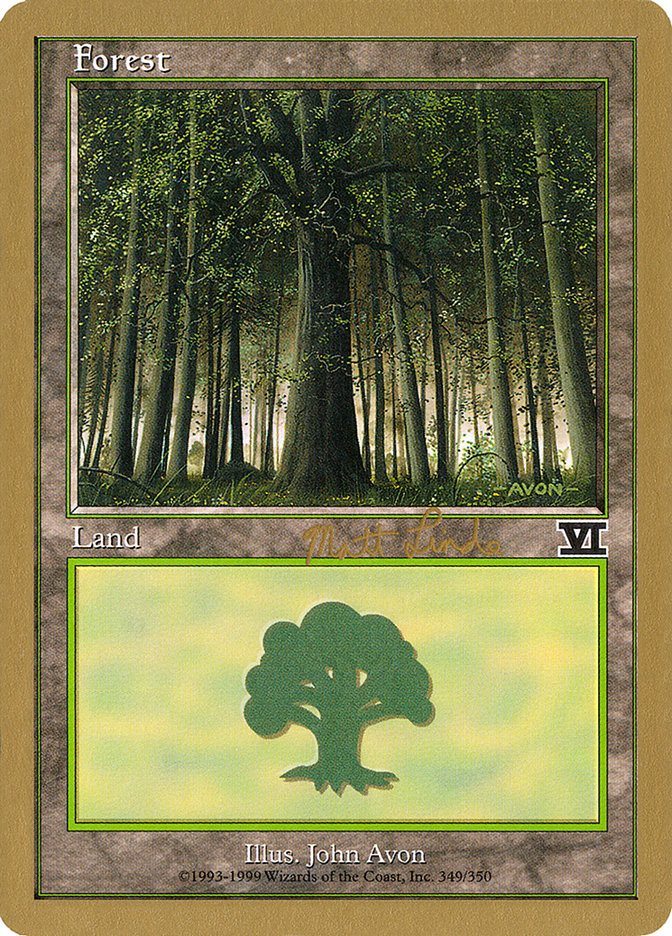 Forest (ml349) (Matt Linde) [World Championship Decks 1999] | PLUS EV GAMES 