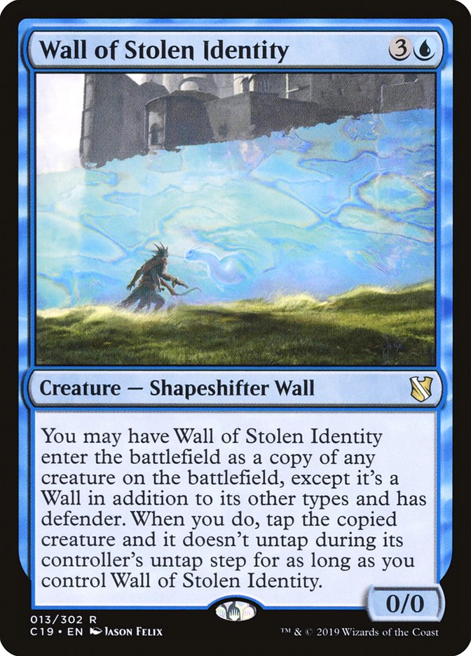 Wall of Stolen Identity [Commander 2019] | PLUS EV GAMES 