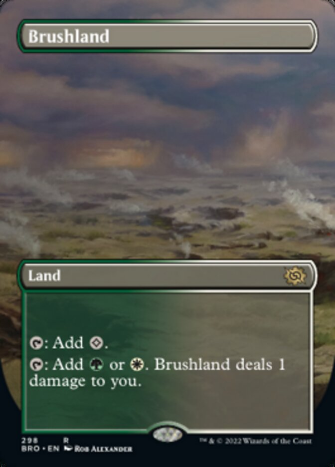 Brushland (Borderless Alternate Art) [The Brothers' War] | PLUS EV GAMES 