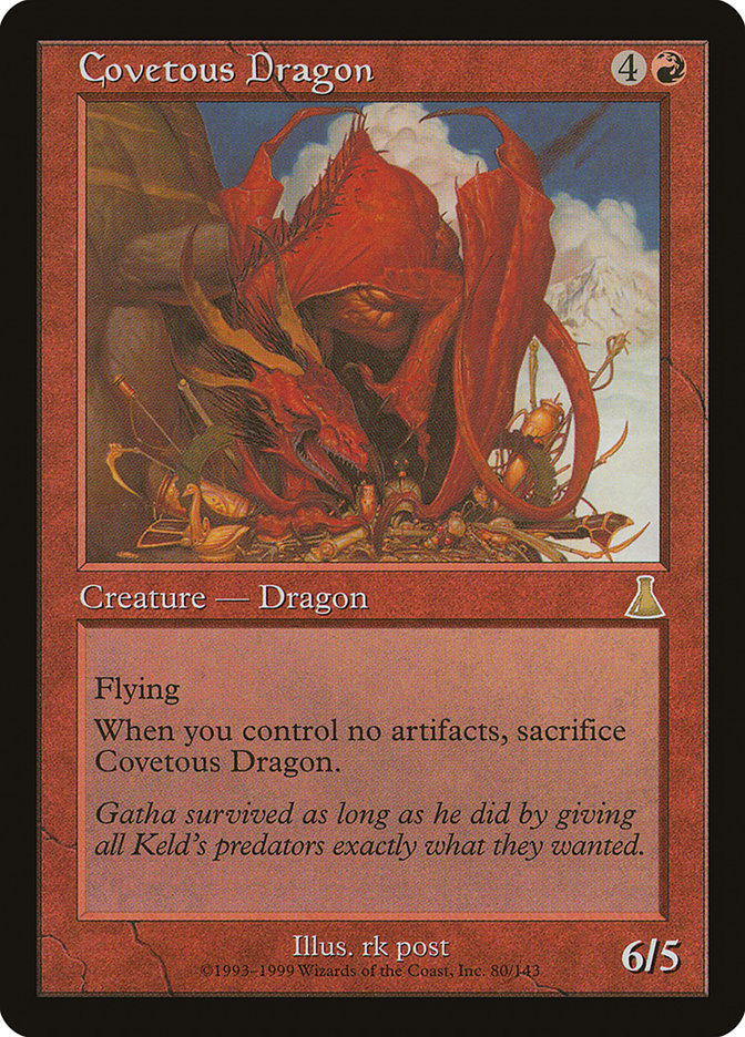 Covetous Dragon [Urza's Destiny] | PLUS EV GAMES 