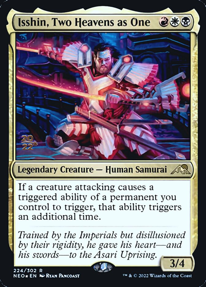 Isshin, Two Heavens as One [Kamigawa: Neon Dynasty Prerelease Promos] | PLUS EV GAMES 