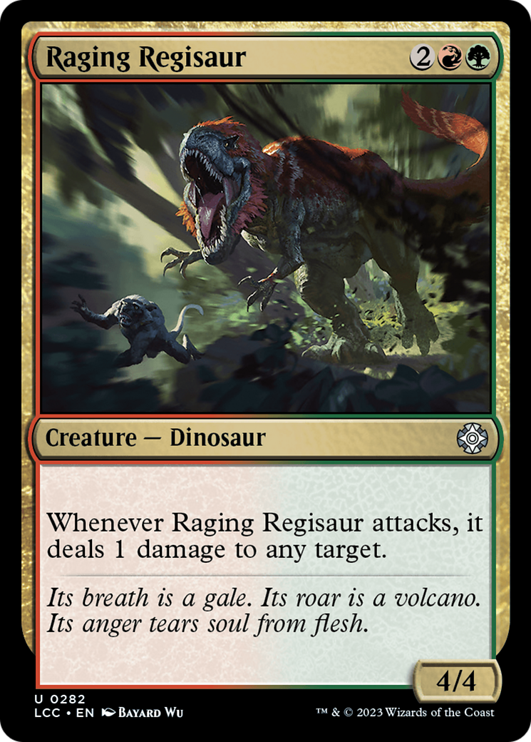 Raging Regisaur [The Lost Caverns of Ixalan Commander] | PLUS EV GAMES 