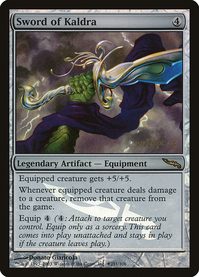 Sword of Kaldra [Mirrodin Promos] | PLUS EV GAMES 