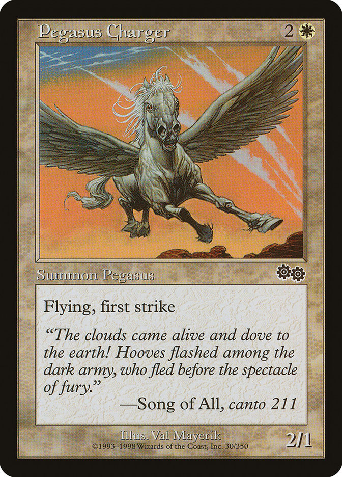 Pegasus Charger [Urza's Saga] | PLUS EV GAMES 