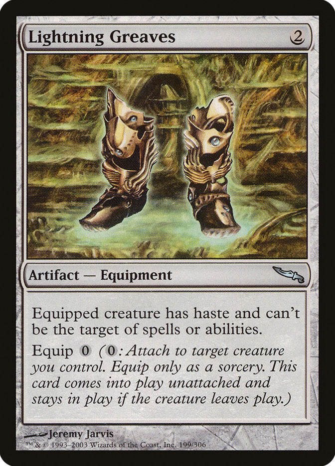 Lightning Greaves [Mirrodin] | PLUS EV GAMES 