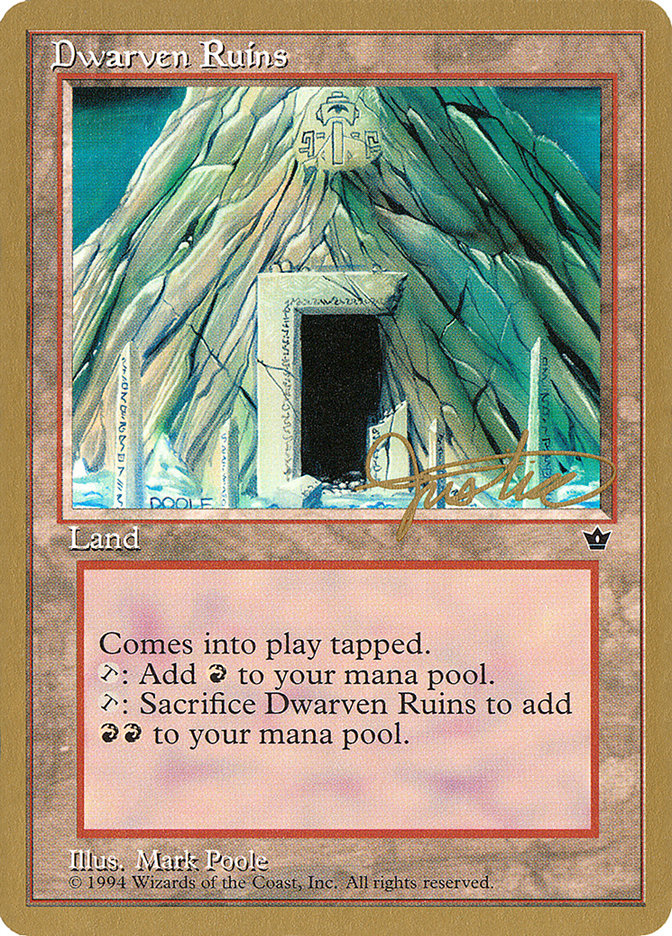 Dwarven Ruins (Mark Justice) [Pro Tour Collector Set] | PLUS EV GAMES 