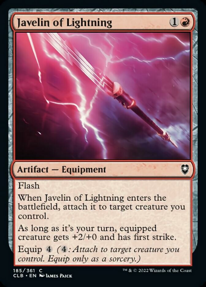 Javelin of Lightning [Commander Legends: Battle for Baldur's Gate] | PLUS EV GAMES 