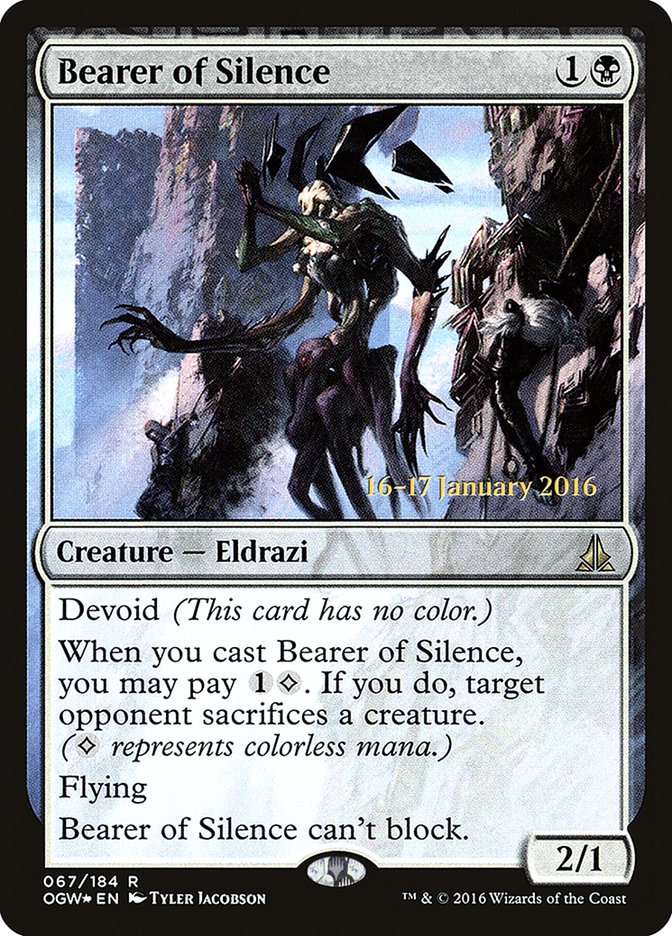 Bearer of Silence [Oath of the Gatewatch Prerelease Promos] | PLUS EV GAMES 