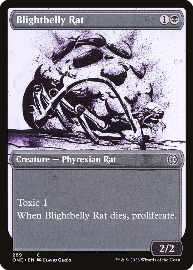 Blightbelly Rat (Showcase Ichor) [Phyrexia: All Will Be One] | PLUS EV GAMES 