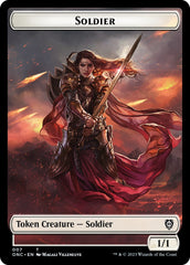 Soldier (007) // Angel Double-Sided Token [Phyrexia: All Will Be One Commander Tokens] | PLUS EV GAMES 