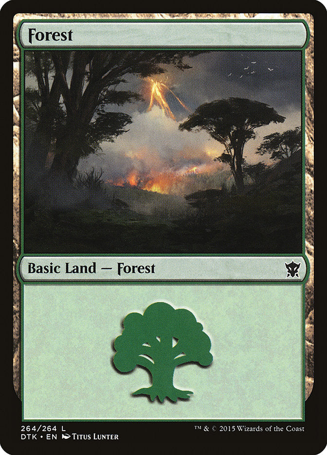 Forest (264) [Dragons of Tarkir] | PLUS EV GAMES 