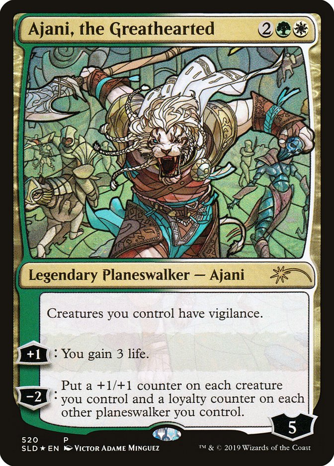 Ajani, the Greathearted (Stained Glass) [Secret Lair Drop Promos] | PLUS EV GAMES 