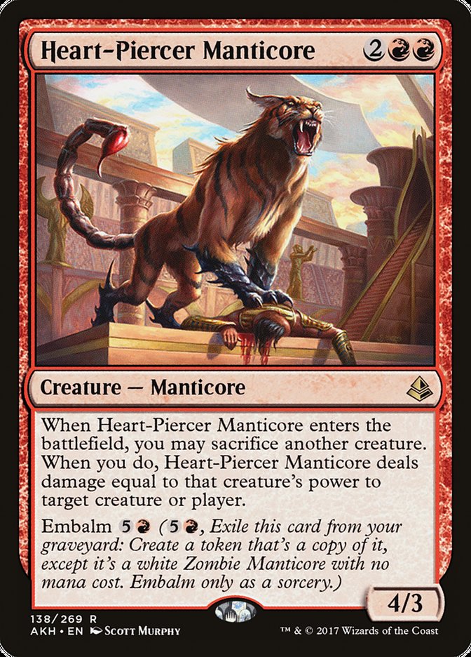 Heart-Piercer Manticore [Amonkhet] | PLUS EV GAMES 