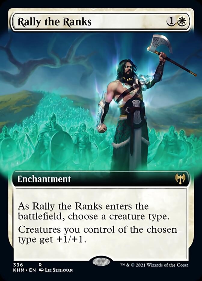 Rally the Ranks (Extended Art) [Kaldheim] | PLUS EV GAMES 