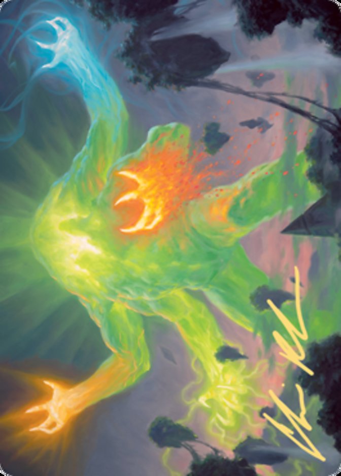 Omnath, Locus of Creation Art Card (Gold-Stamped Signature) [Zendikar Rising Art Series] | PLUS EV GAMES 