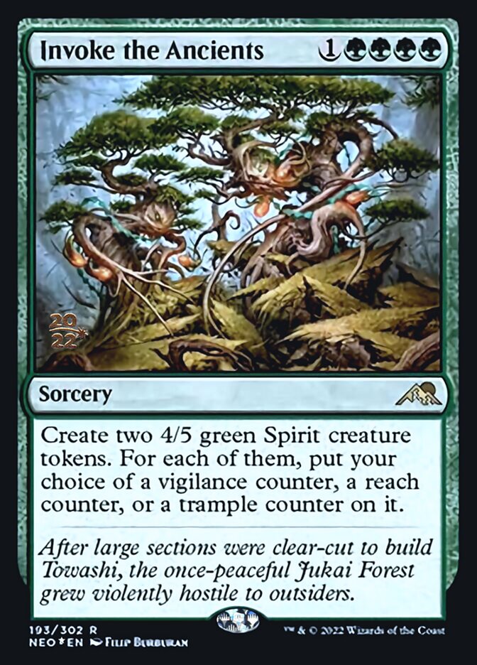 Invoke the Ancients [Kamigawa: Neon Dynasty Prerelease Promos] | PLUS EV GAMES 