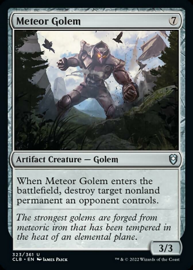 Meteor Golem [Commander Legends: Battle for Baldur's Gate] | PLUS EV GAMES 