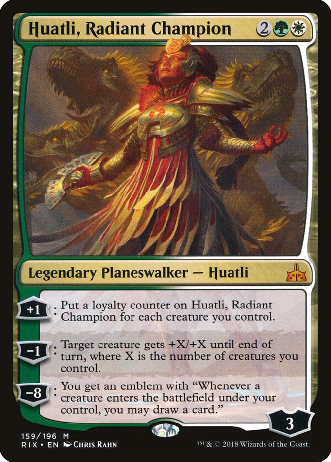 Huatli, Radiant Champion [Rivals of Ixalan] | PLUS EV GAMES 