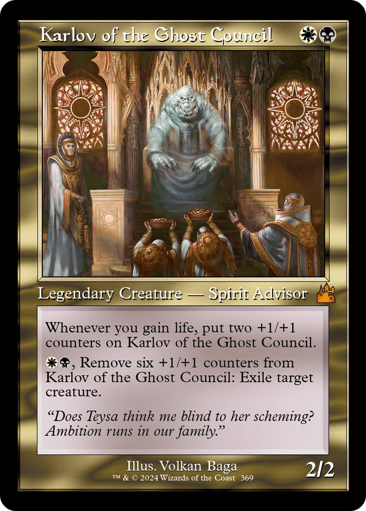Karlov of the Ghost Council (Retro Frame) [Ravnica Remastered] | PLUS EV GAMES 