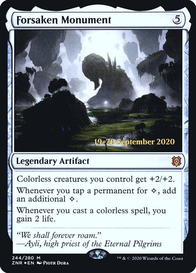 Forsaken Monument  [Zendikar Rising Prerelease Promos] | PLUS EV GAMES 