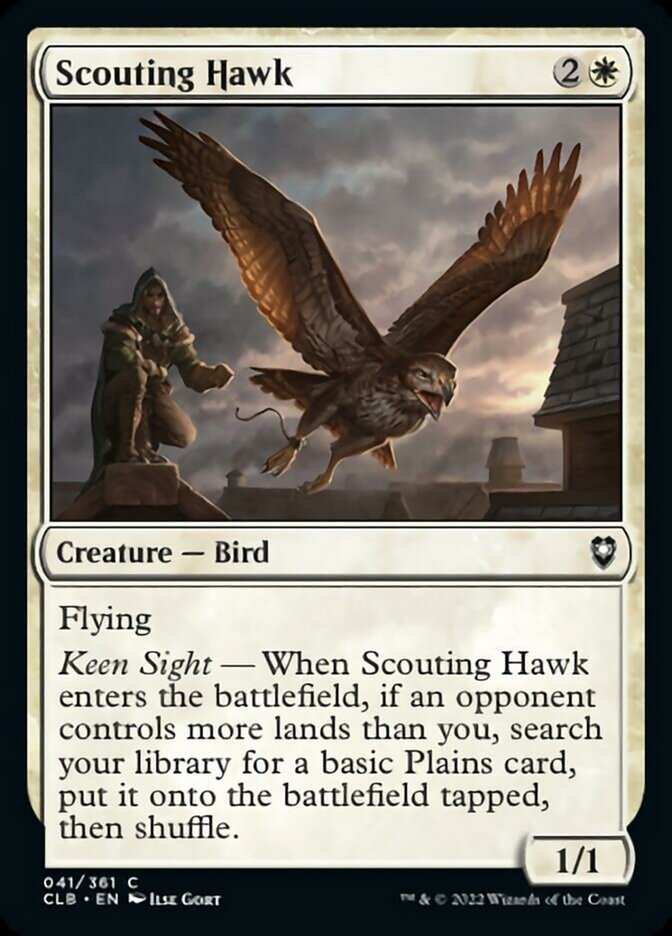 Scouting Hawk [Commander Legends: Battle for Baldur's Gate] | PLUS EV GAMES 