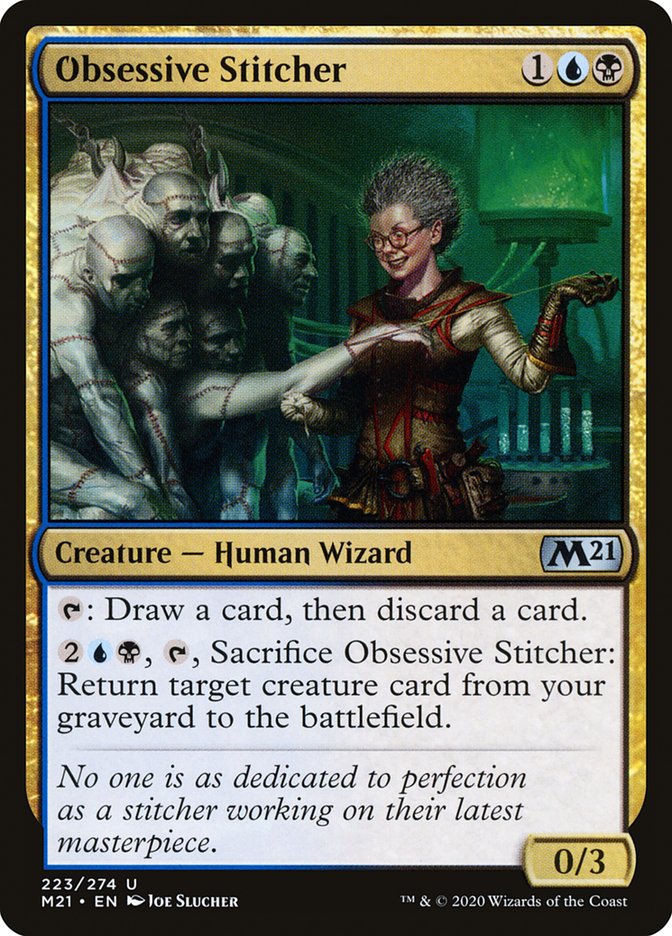 Obsessive Stitcher [Core Set 2021] | PLUS EV GAMES 