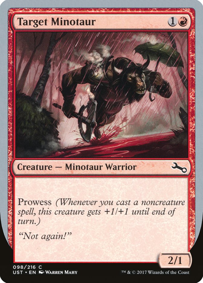 Target Minotaur (Rain Art) [Unstable] | PLUS EV GAMES 