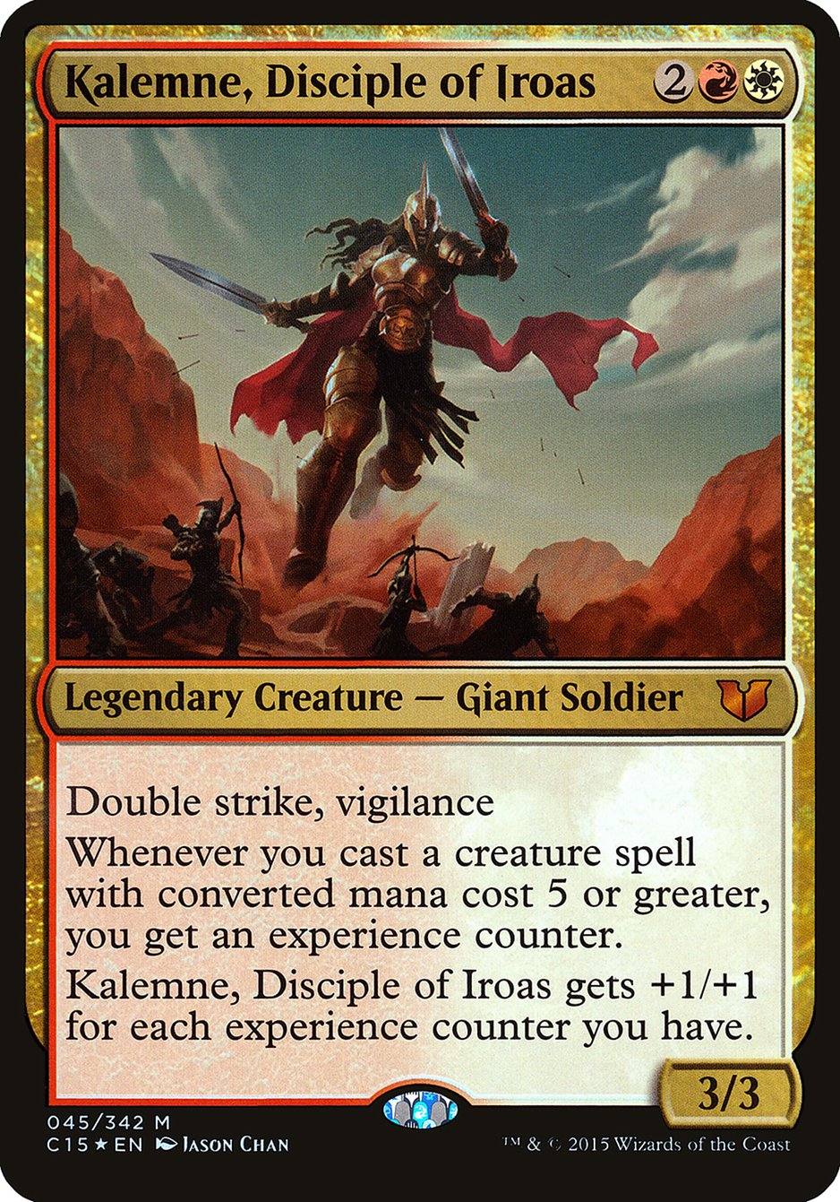 Kalemne, Disciple of Iroas (Oversized) [Commander 2015 Oversized] | PLUS EV GAMES 