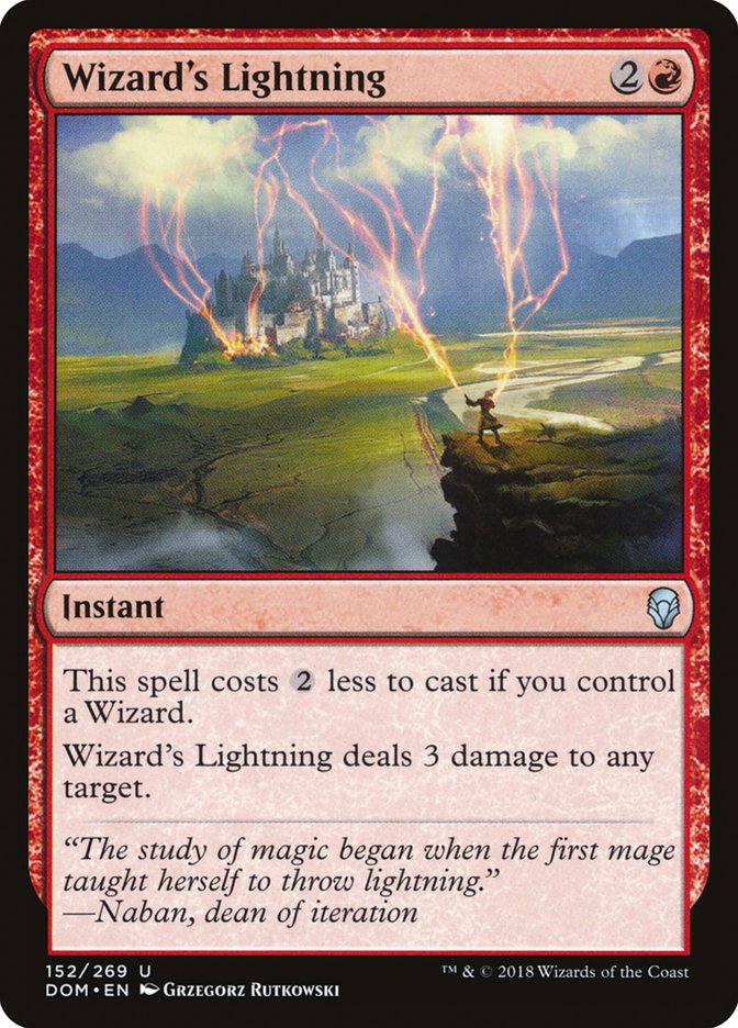 Wizard's Lightning [Dominaria] | PLUS EV GAMES 