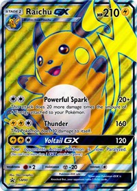 Raichu GX (SM90) (Jumbo Card) [Sun & Moon: Black Star Promos] | PLUS EV GAMES 