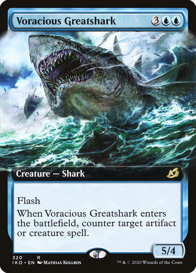 Voracious Greatshark (Extended Art) [Ikoria: Lair of Behemoths] | PLUS EV GAMES 