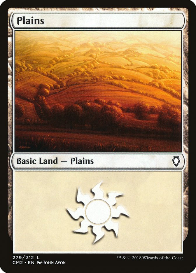 Plains (279) [Commander Anthology Volume II] | PLUS EV GAMES 