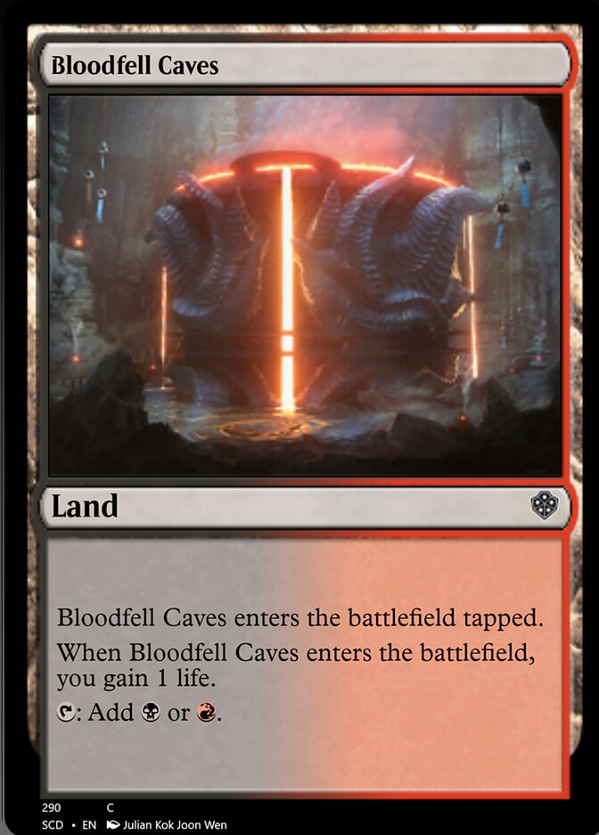 Bloodfell Caves [Starter Commander Decks] | PLUS EV GAMES 