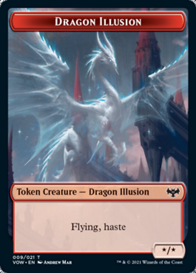 Dragon Illusion Token [Innistrad: Crimson Vow Tokens] | PLUS EV GAMES 