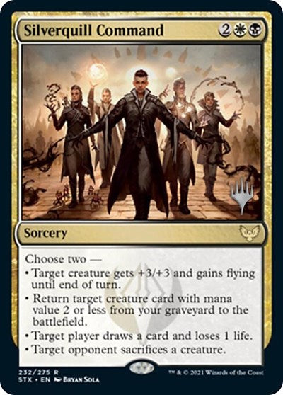 Silverquill Command (Promo Pack) [Strixhaven: School of Mages Promos] | PLUS EV GAMES 