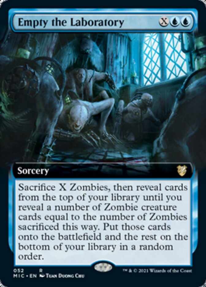 Empty the Laboratory (Extended) [Innistrad: Midnight Hunt Commander] | PLUS EV GAMES 