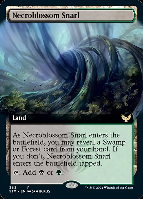 Necroblossom Snarl (Extended) [Strixhaven: School of Mages] | PLUS EV GAMES 