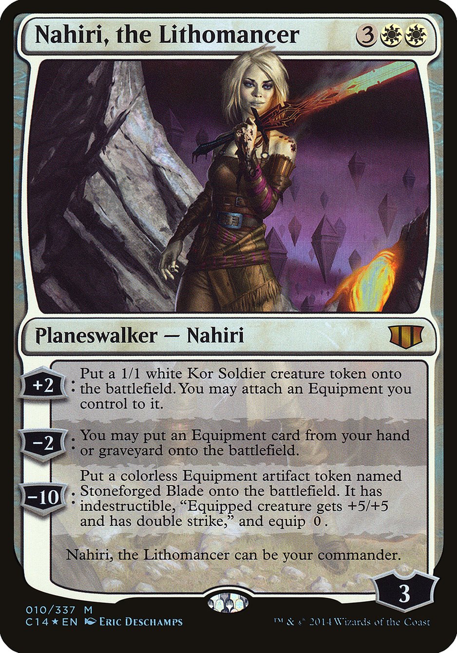 Nahiri, the Lithomancer (Oversized) [Commander 2014 Oversized] | PLUS EV GAMES 