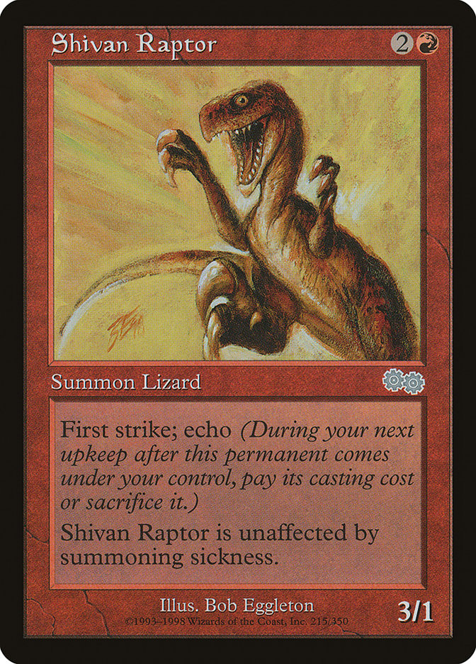 Shivan Raptor [Urza's Saga] | PLUS EV GAMES 