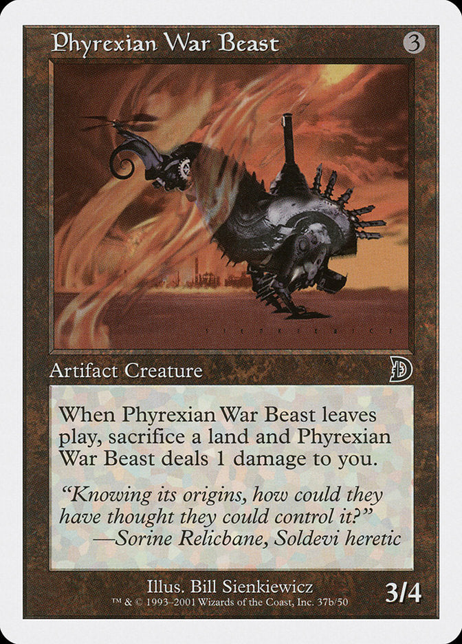Phyrexian War Beast (Signature on Right) [Deckmasters] | PLUS EV GAMES 
