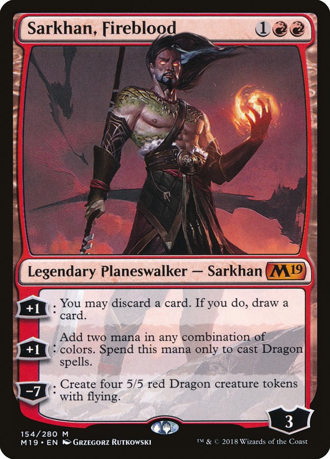 Sarkhan, Fireblood [Core Set 2019] | PLUS EV GAMES 