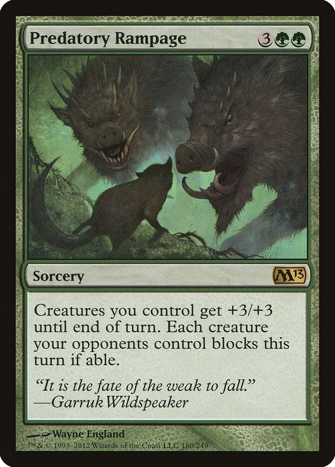 Predatory Rampage [Magic 2013] | PLUS EV GAMES 