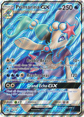 Primarina GX (SM39) (Jumbo Card) [Sun & Moon: Black Star Promos] | PLUS EV GAMES 