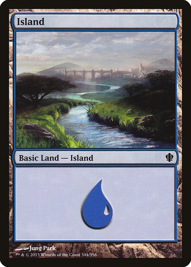 Island (344) [Commander 2013] | PLUS EV GAMES 