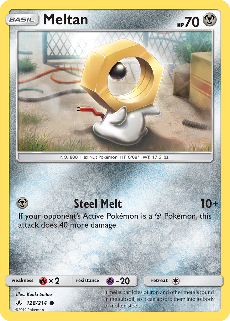 Meltan (128/214) [Sun & Moon: Unbroken Bonds] | PLUS EV GAMES 