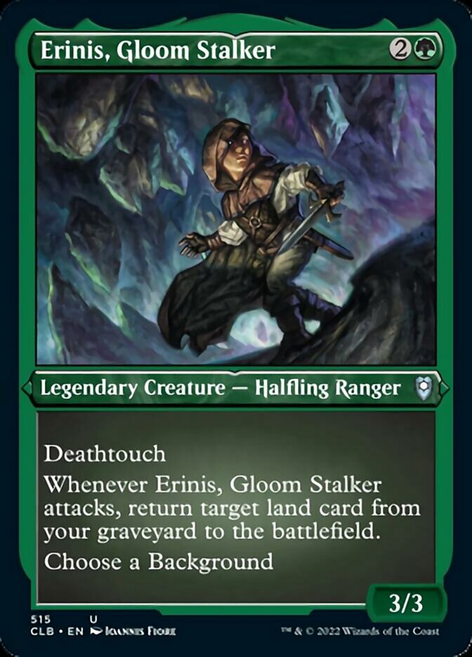 Erinis, Gloom Stalker (Foil Etched) [Commander Legends: Battle for Baldur's Gate] | PLUS EV GAMES 