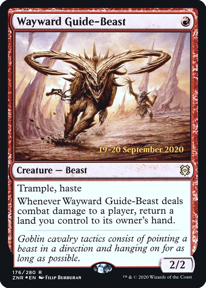 Wayward Guide-Beast  [Zendikar Rising Prerelease Promos] | PLUS EV GAMES 