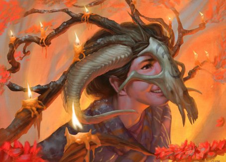 Hedgewitch's Mask Art Card [Innistrad: Midnight Hunt Art Series] | PLUS EV GAMES 