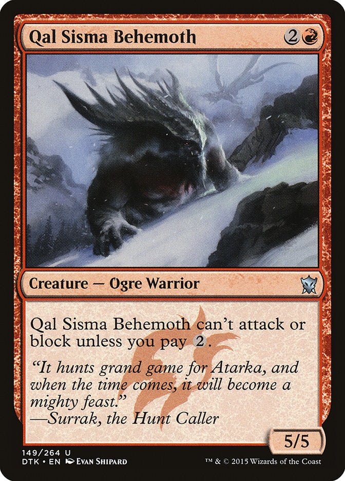 Qal Sisma Behemoth [Dragons of Tarkir] | PLUS EV GAMES 